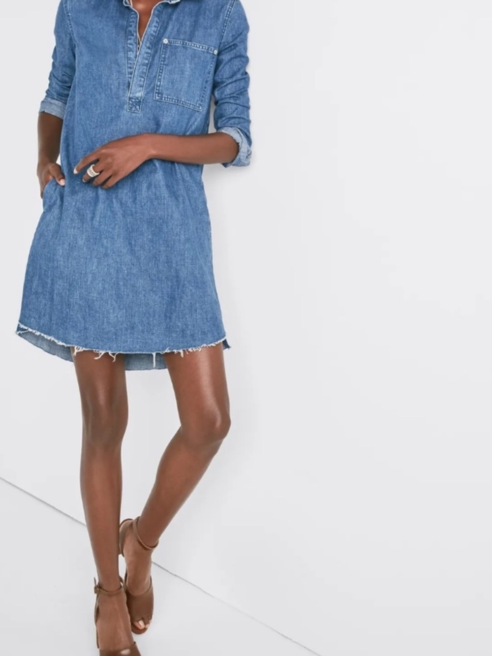 Lucky Brand True Indigo denim dress size medium